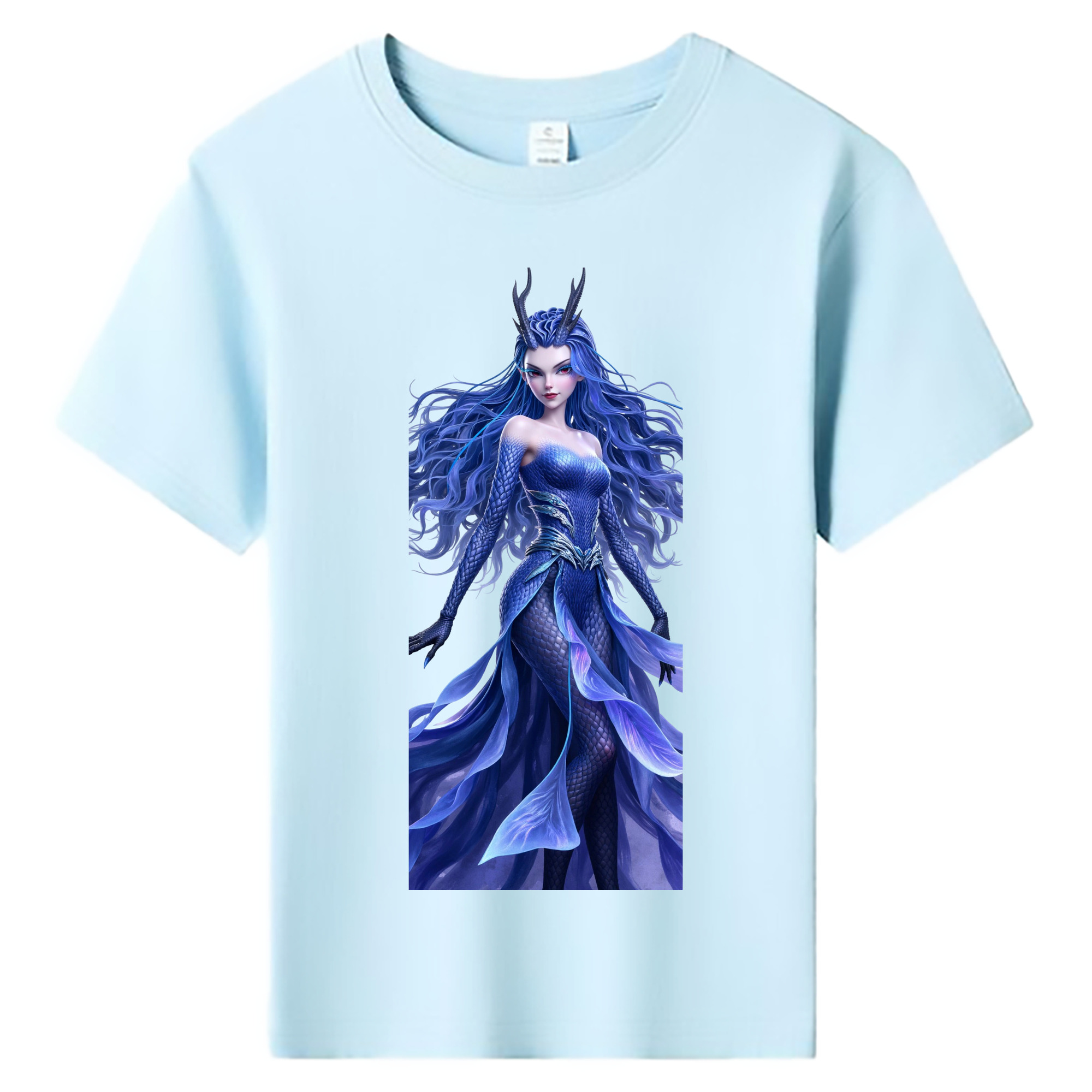 （画像用） Ne Zha 2 ナタ 魔童の大暴れ 綿100％キッズTシャツ（フロントプリント）